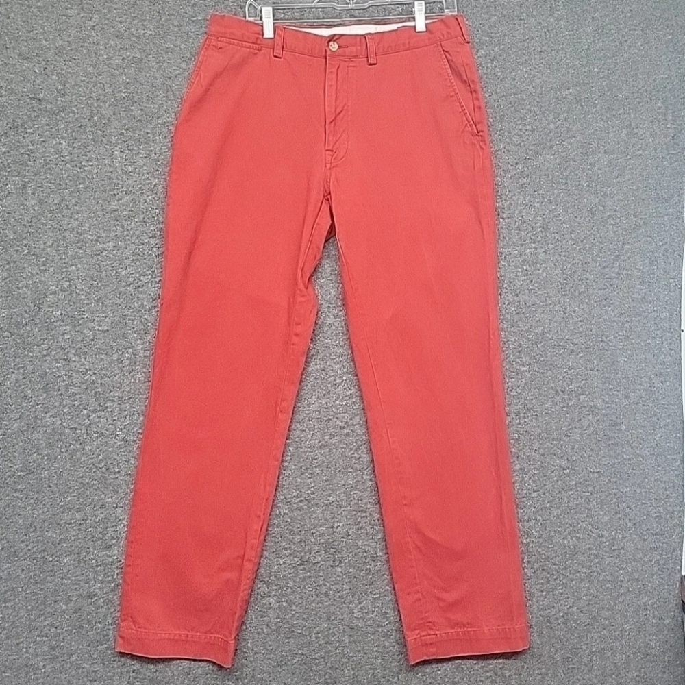 Lauren Ralph Lauren Men's Size 34 X 31(Actual) Red Classic Straight Leg Jeans